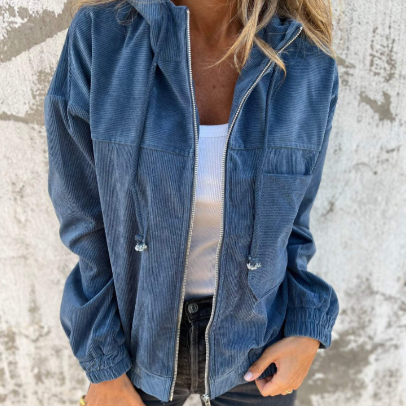 VERONIKA™ | Ribfluwele jas