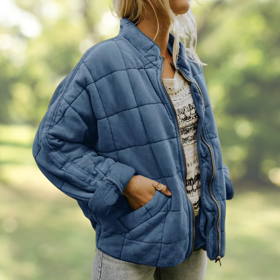 Léonie™ | Gevoerd jasje met een elegante oversized look