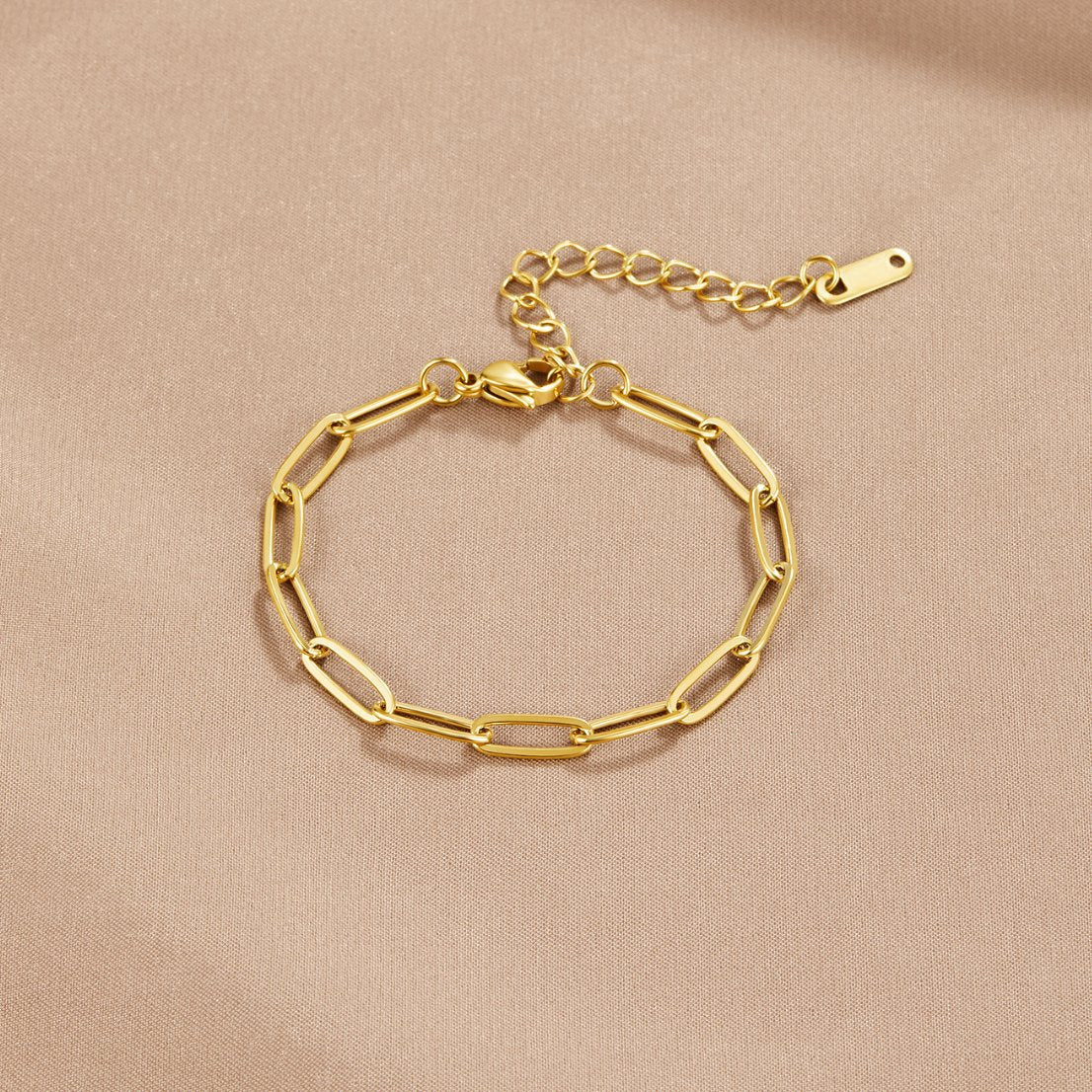 Paperclip Gouden Armband