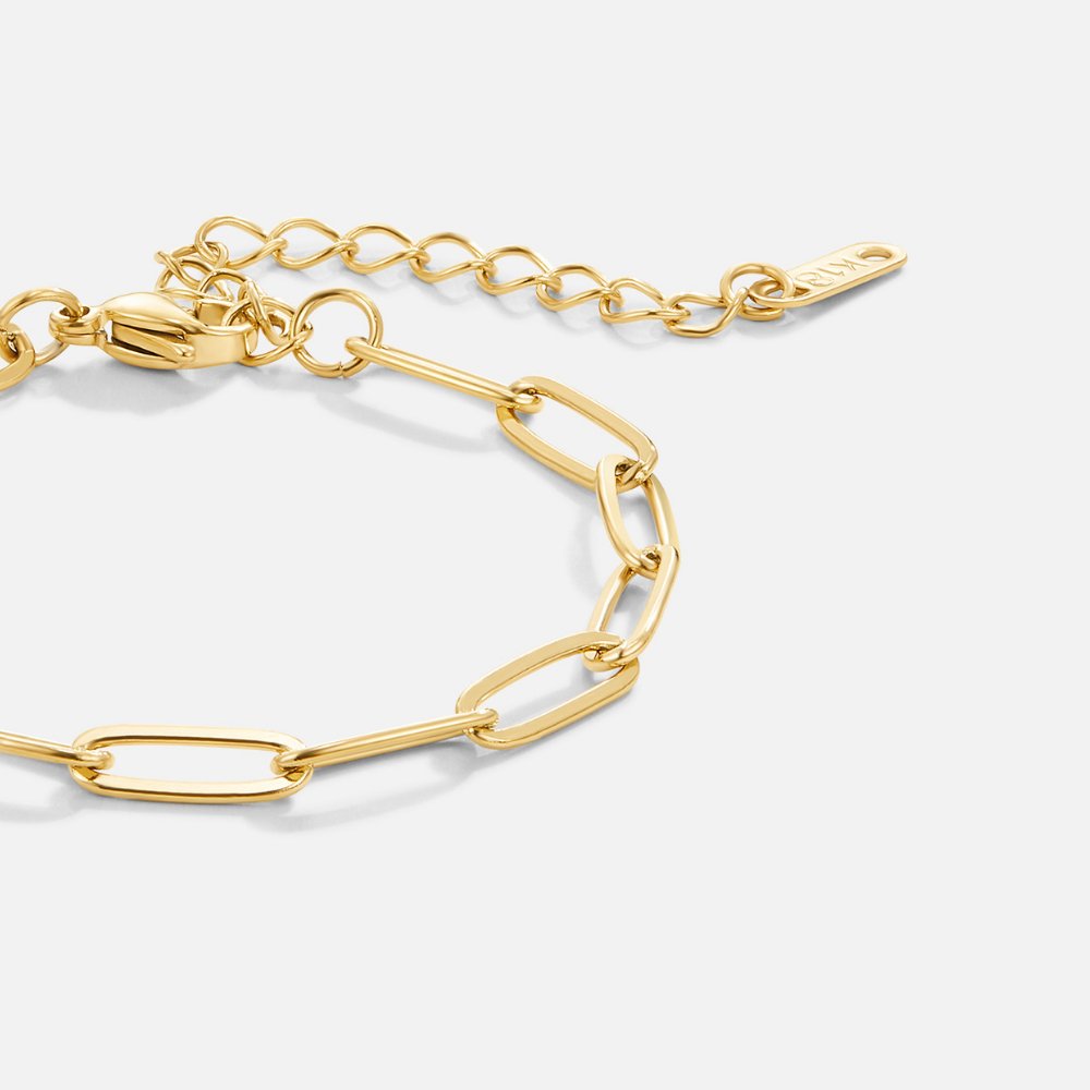 Paperclip Gouden Armband