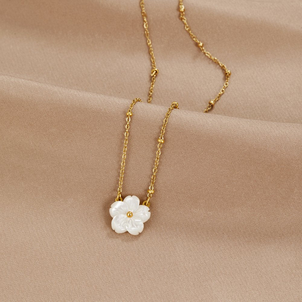 Witte Bloesem Bloem Ketting