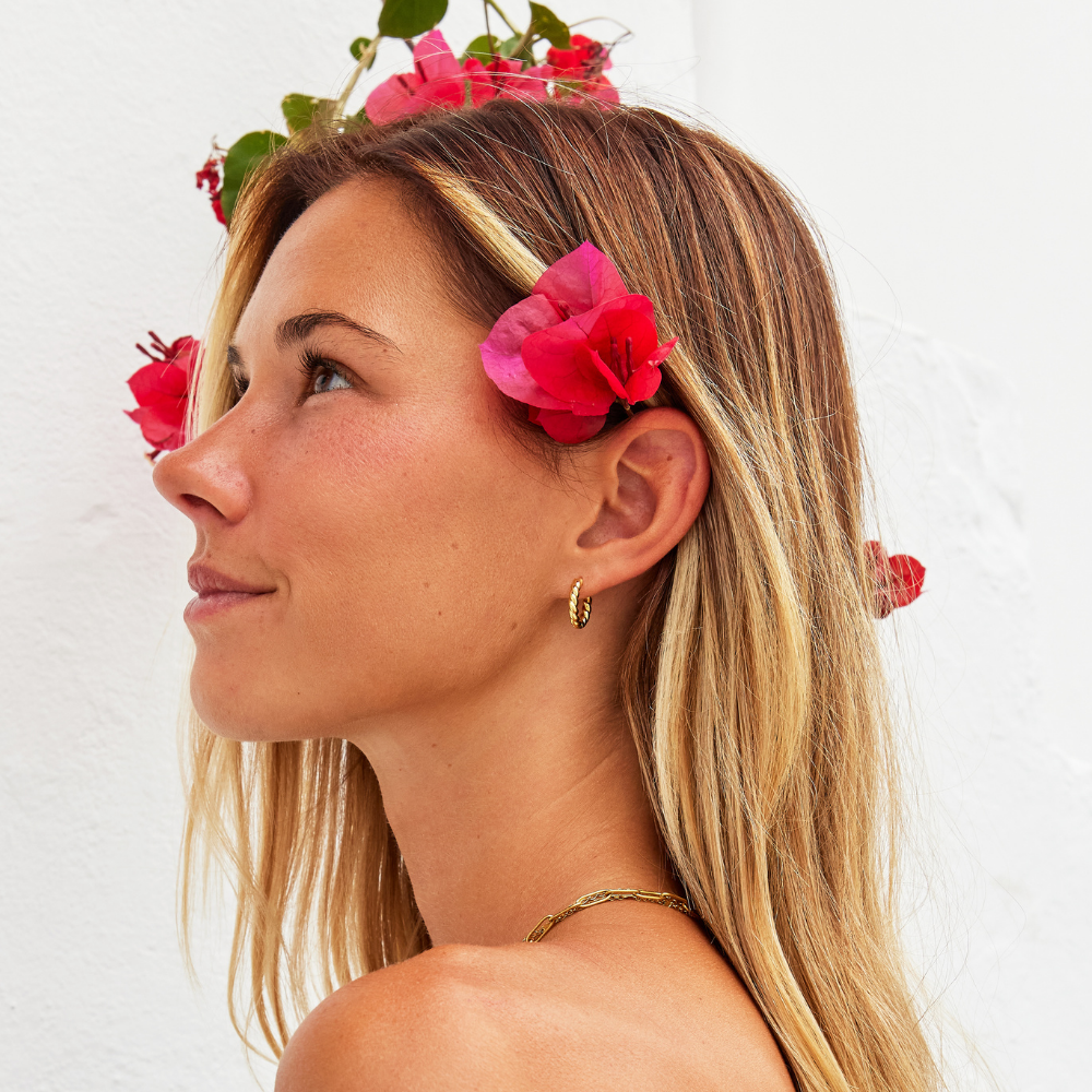 Layla Gouden Gedraaide Oorbellen