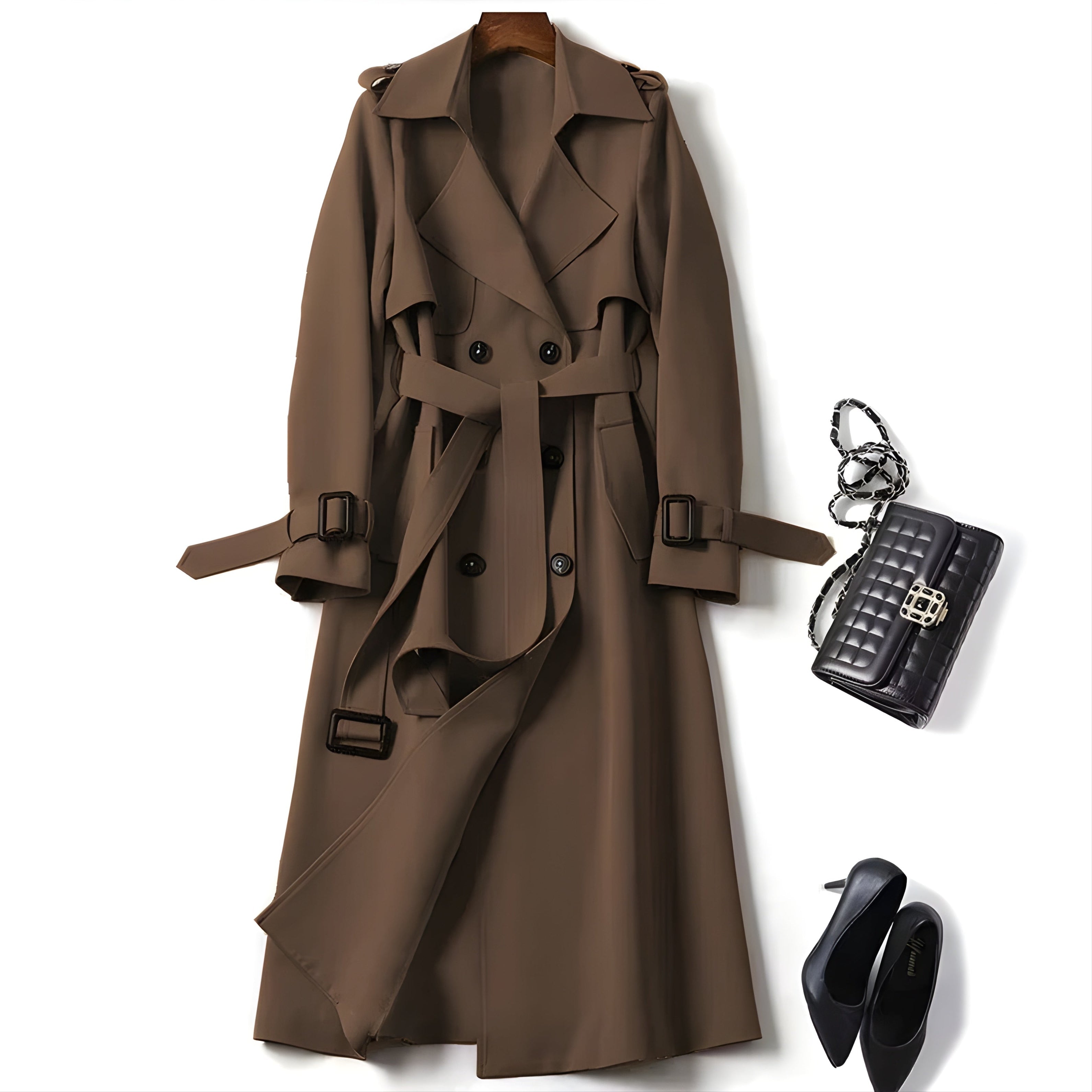 Vespera™ | Stijlvolle en elegante trenchcoat