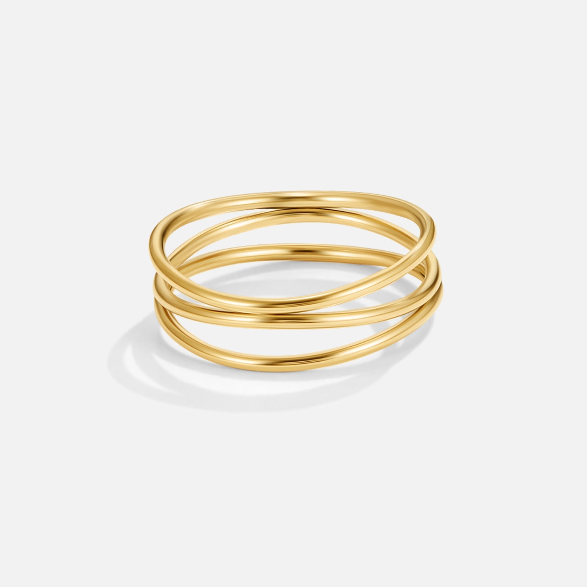 Gouden oneindigheids ring