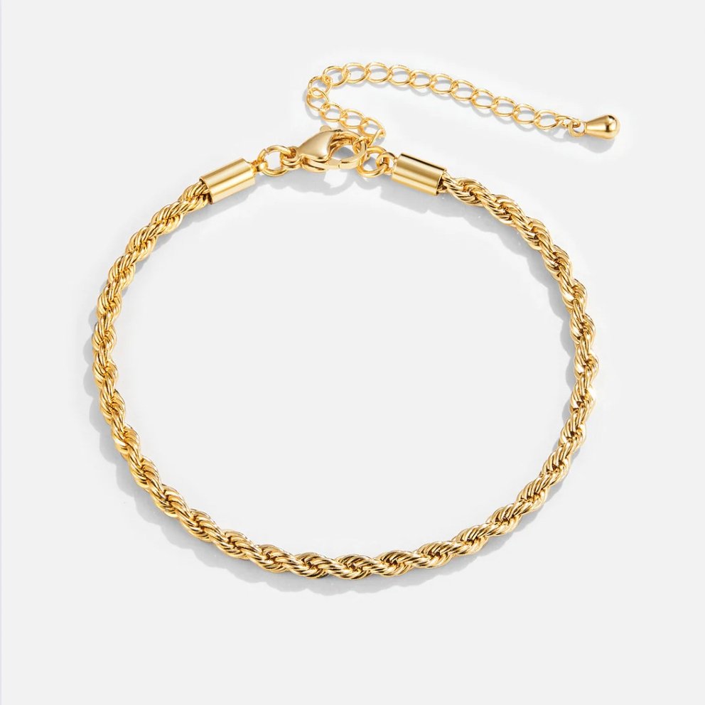 Gedraaide 18K Gouden Armband